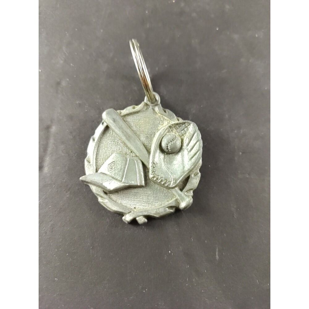 Baseball Glove Bat Ball Keychain Metal Light League?